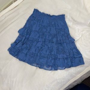 Blue mini skirt